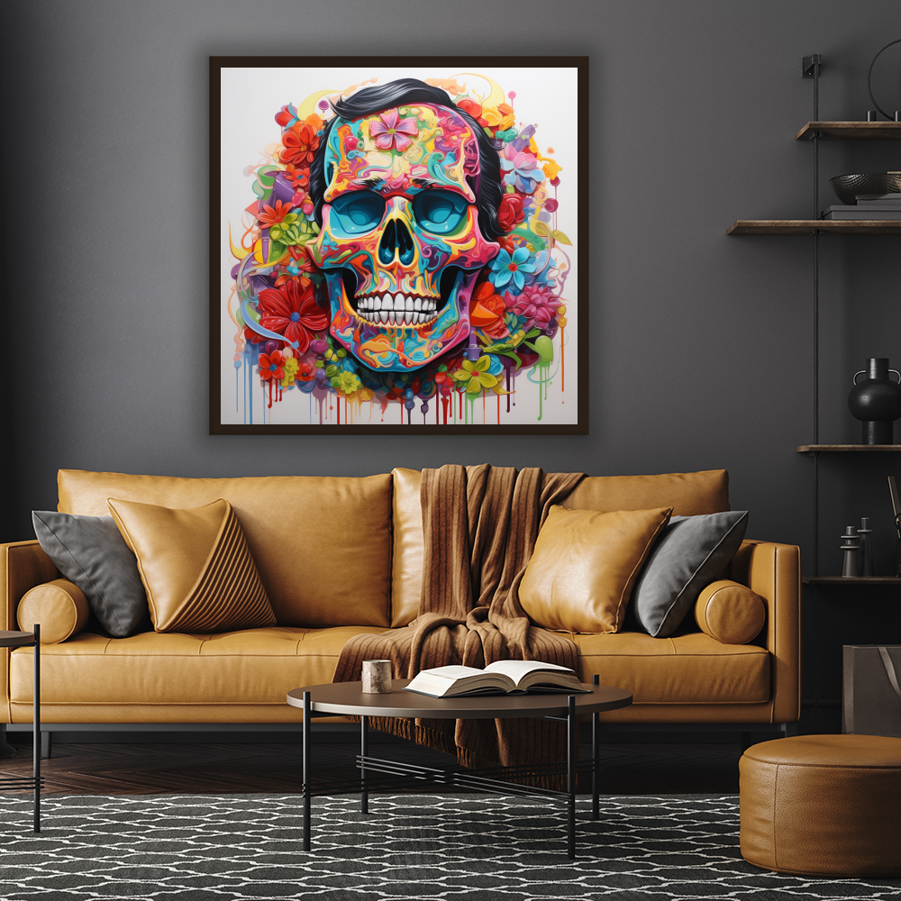 Floral Euphoria in Skeletal Slumber