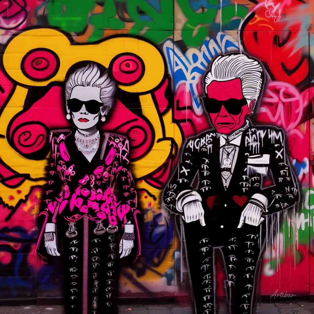 Fashion Icons Meet Street Art Fever