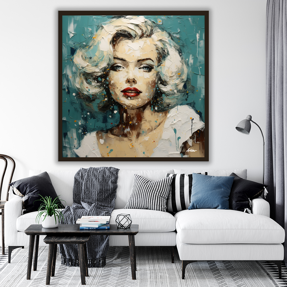 Marilyn's Splattered Elegance