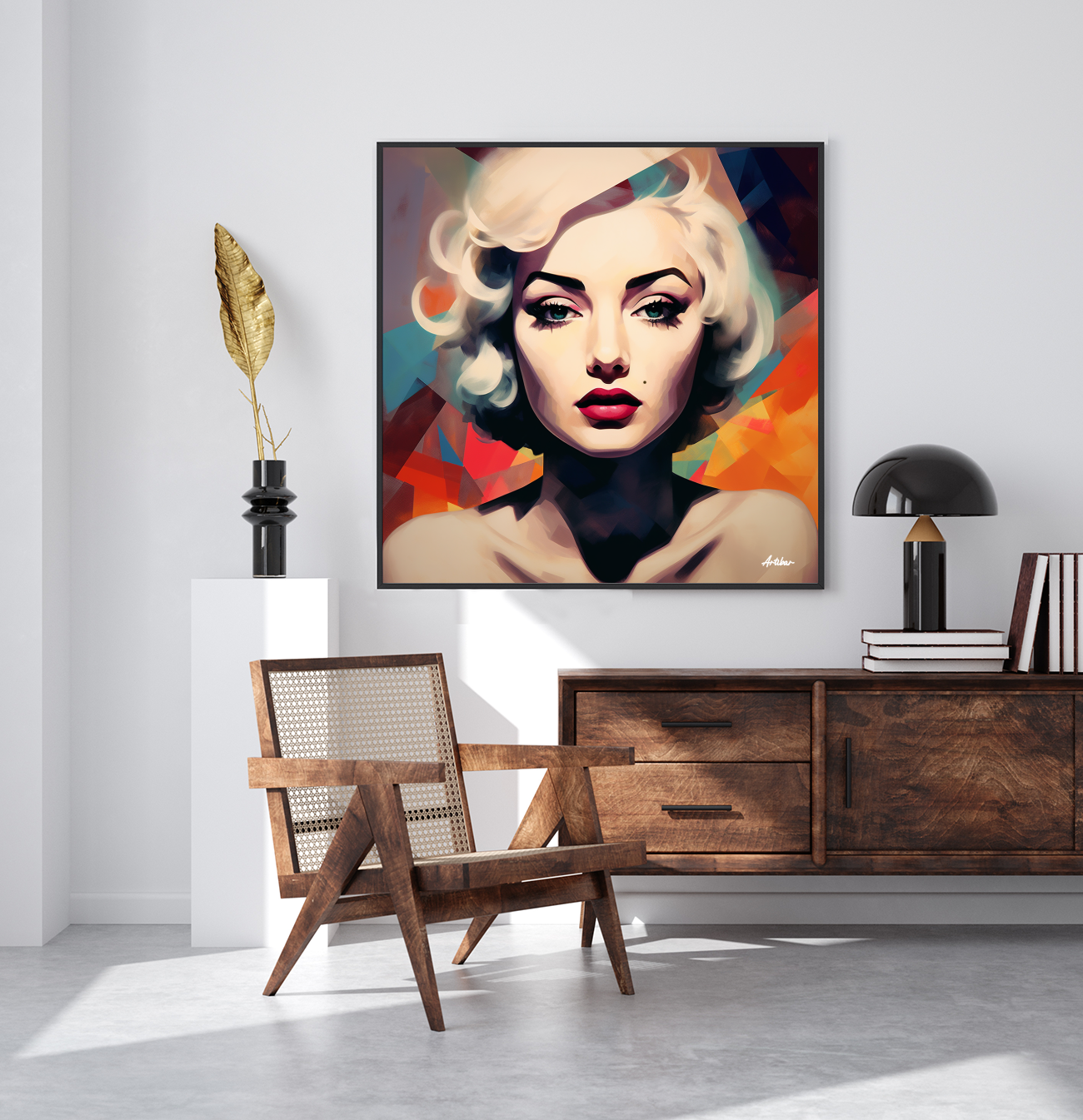 Modern Marilyn - A Geometric Glimpse