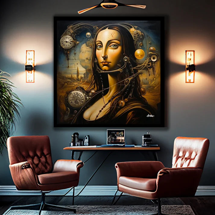 Mona's Temporal Reverie: A Dali-Inspired Dreamscape