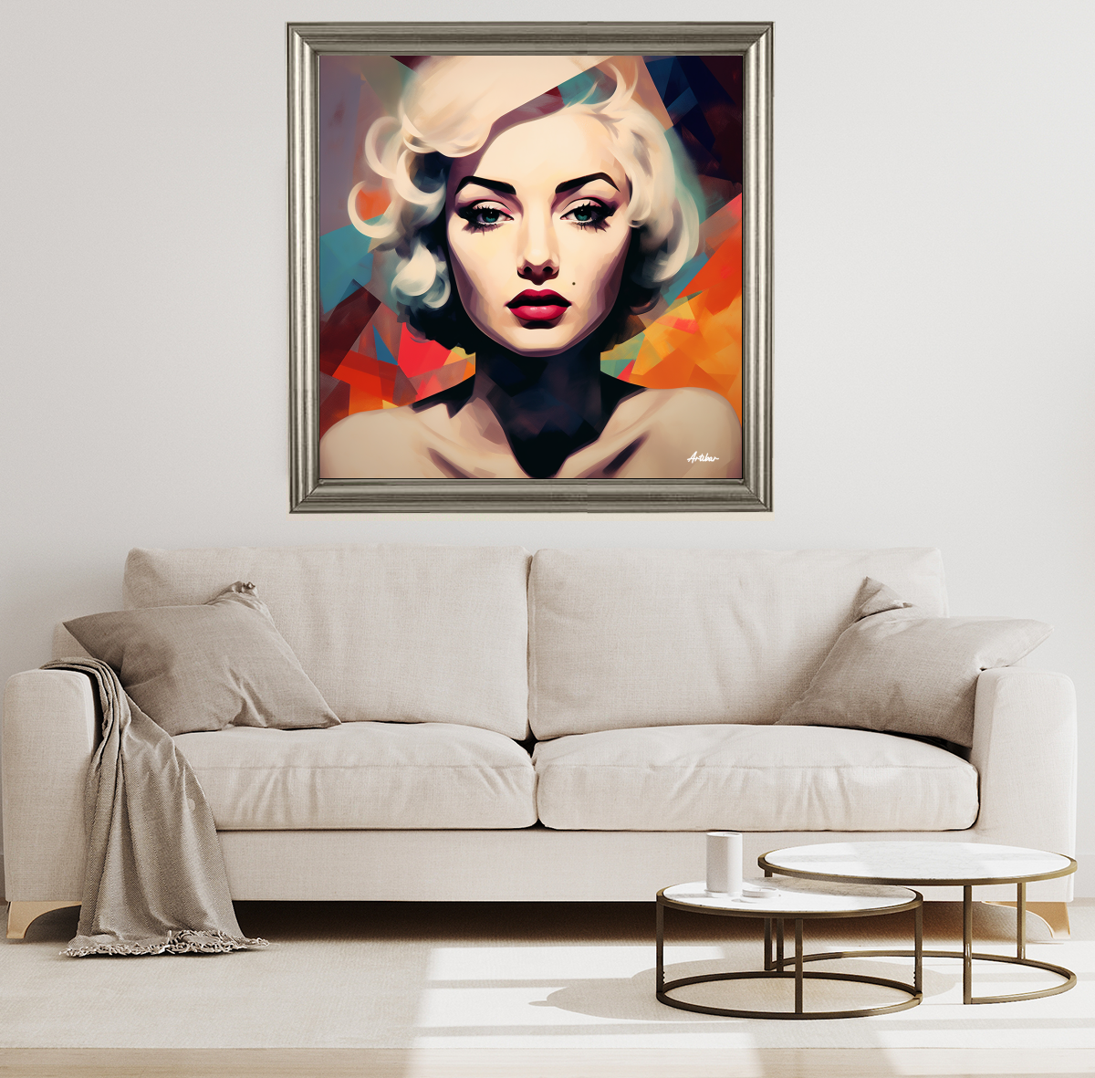 Modern Marilyn - A Geometric Glimpse