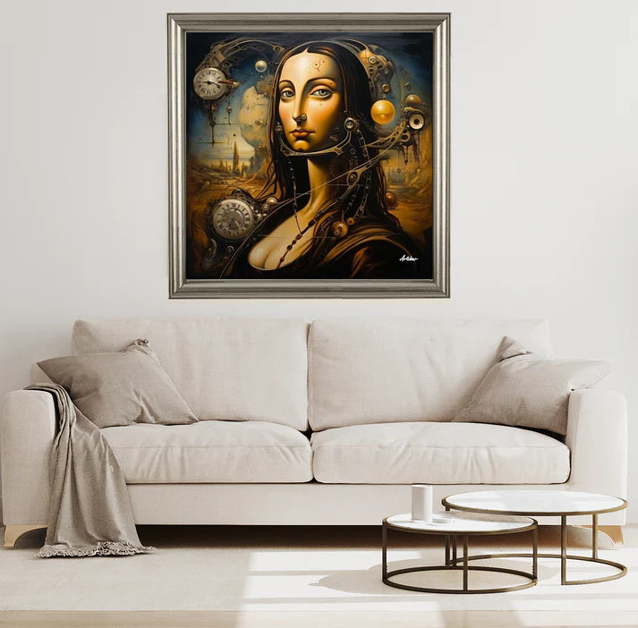 Mona's Temporal Reverie: A Dali-Inspired Dreamscape