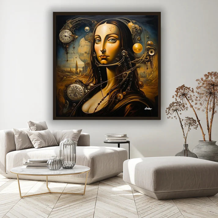 Mona's Temporal Reverie: A Dali-Inspired Dreamscape