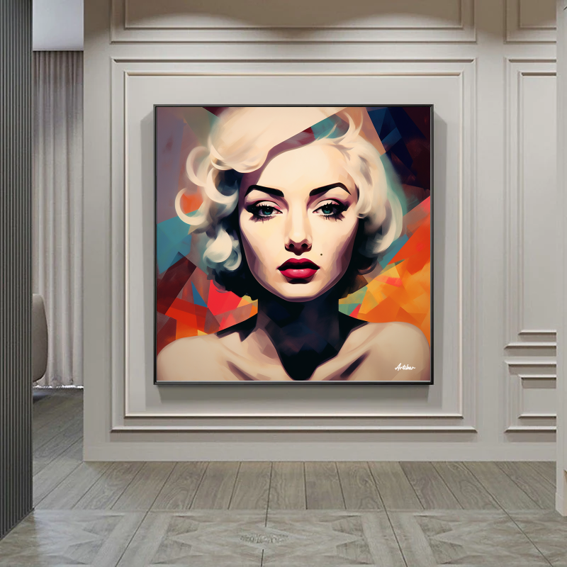 Modern Marilyn - A Geometric Glimpse