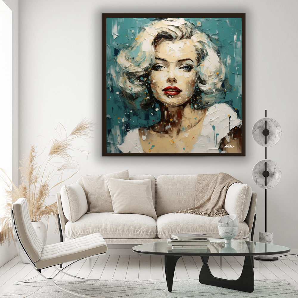 Marilyn's Splattered Elegance