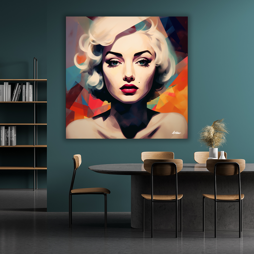 Modern Marilyn - A Geometric Glimpse