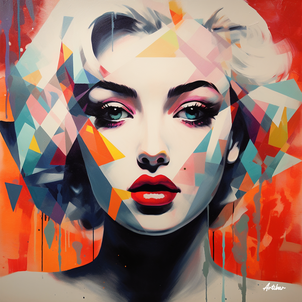 Marilyn's Mosaic - Passion in Pixels